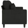 vidaXL 3-Sitzer-Sofa Schwarz 180 cm Stoff
