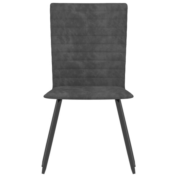 vidaXL Esszimmerst&uuml;hle 4 Stk. Grau Samt