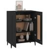 vidaXL Sideboard Schwarz 69,5x34x90 cm Holzwerkstoff
