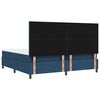 vidaXL Boxspringbett mit Matratze mit Kopfteil Blau 200 x 200 cm Stoff