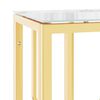 vidaXL Konsolentisch Golden 70x30x70 cm Edelstahl und Glas