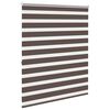 vidaXL Zebra-Rollo 140,9 x 175 cm, Stoffbreite 136,7 cm, Kaffeebraun