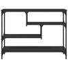vidaXL Konsolentisch Schwarz 100x30x75 cm Holzwerkstoff