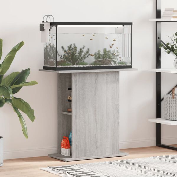 vidaXL Aquariumst&auml;nder Grau Sonoma 75x36x72,5 cm Holzwerkstoff