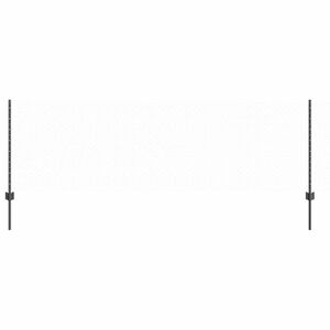 vidaXL Sechseckzaun mit Pfosten 25 x 0,8 m PVC-beschichteter Stahl