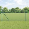 vidaXL Zaunpfosten Gr&uuml;n 10 x 1,2 m (12 x 12 mm Draht) Stahl und PVC