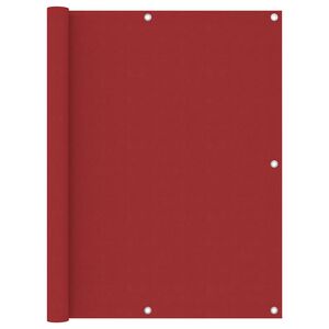 vidaXL Balkon-Sichtschutz Rot 120x400 cm Oxford-Gewebe