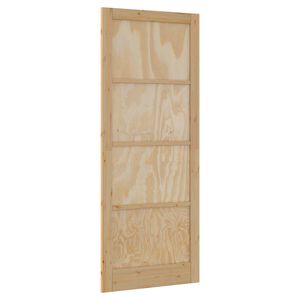 vidaXL Interior T&uuml;r Natur 83 x 232 cm Sperrholz