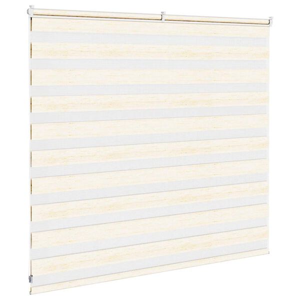 vidaXL Doppelrollo Marmorbeige 165x100cm Stoffbreite 160,9 cm Polyester