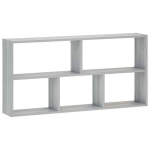 vidaXL Wandregal Sonoma-Grau 102 x 17 x 50 cm Holzwerkstoff