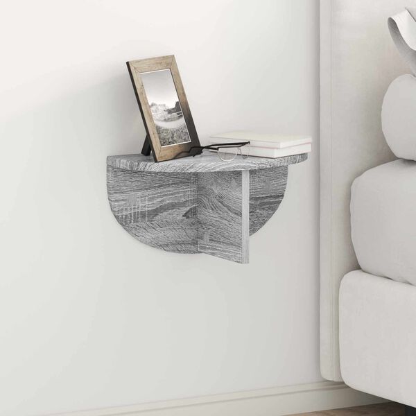vidaXL Wandregal Graues Sonoma 38 x 19 x 19 cm Holzwerkstoff