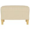 vidaXL Fu&szlig;hocker Creme 60x50x41 cm Stoff