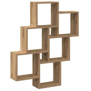 vidaXL W&uuml;rfelregal Artisan-Eiche 78x15x93 cm Holzwerkstoff