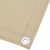 vidaXL Balkon-Sichtschutz Beige 75x800 cm 100 % Polyester-Oxford