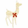 vidaXL 3D Weihnachtsrentier LOVIISA 110 LEDs Warmes Wei&szlig;