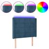vidaXL LED Kopfteil Dunkelblau 93x16x118/128 cm Samt