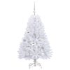 vidaXL K&uuml;nstlicher klappbarer Weihnachtsbaum Wei&szlig; 120 cm PVC und Stahl