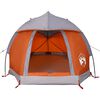 vidaXL Kuppel-Campingzelt 1 Person Grau und Orange Wasserdicht