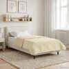 vidaXL Sommerdecke Creme 135 x 220 cm Mikrofaser und Teddy-Fleece