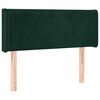 vidaXL Kopfteil mit Ohren Dunkelgr&uuml;n 93x16x78/88 cm Samt