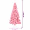 vidaXL Weihnachtsbaum mit 300 LEDs mit St&auml;nder Rosa 240 cm PVC