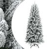 vidaXL K&uuml;nstlicher Weihnachtsbaum Beschneit 120 cm PVC&PE