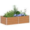 vidaXL Garten-Hochbeet 160x80x45 cm Verzinkter Stahl Silber