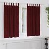 vidaXL Verdunkelungsvorh&auml;nge 2 pcs Weinrot 140 x 175 cm Samt