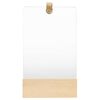 vidaXL Wandspiegel Kiefer Massivholz 23x39,5 cm