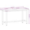 vidaXL Werkbank 150x55x81,5 cm Massivholz Buche und Metall