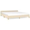 vidaXL Bettgestell ohne Matratze Creme 180x200 cm Stoff