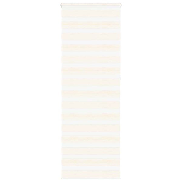 vidaXL Doppelrollo Marmorbeige 80x230 cm Stoffbreite 75,9 cm Polyester