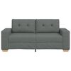 vidaXL Zweisitzer-Sofa Dunkelgrau 140 cm Stoff