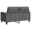 vidaXL 2-Sitzer-Sofa Dunkelgrau 120 cm Stoff