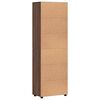 vidaXL Highboard Braun Eichen-Optik 60 x 35 x 182 cm Holzwerkstoff