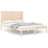 vidaXL Massivholzbett ohne Matratze 120x190 cm Kiefernholz