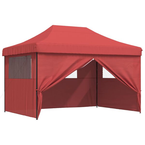 vidaXL Party-Zelt Bordeauxrot 279 x 410 x 315 cm Oxford-Stoff