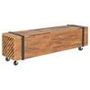 vidaXL TV-Schrank 110x30x32,5 cm Massivholz Teak