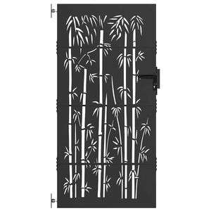 vidaXL Gartentor 85 x 200 cm Pulverbeschichteter Stahl Abschlie&szlig;bar