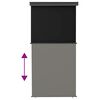 vidaXL Balkon-Seitenmarkise 125x250 cm Schwarz