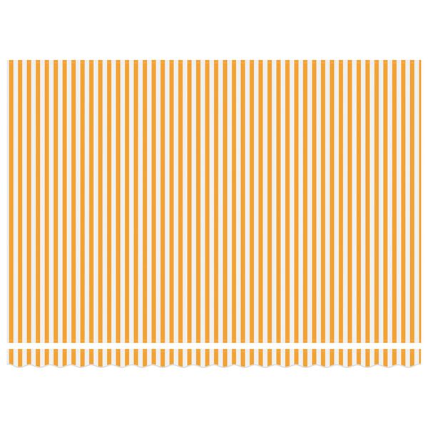 vidaXL Einziehbare Markise Gelb und Wei&szlig; 450 x 300 cm