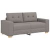 vidaXL Loveseat-Sofa Taupe 180x77x82 cm Stoff
