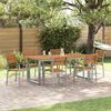 vidaXL Gartenstuhl 6 pcs Braun 56 x 57 x 87cm Massivholz Akazie