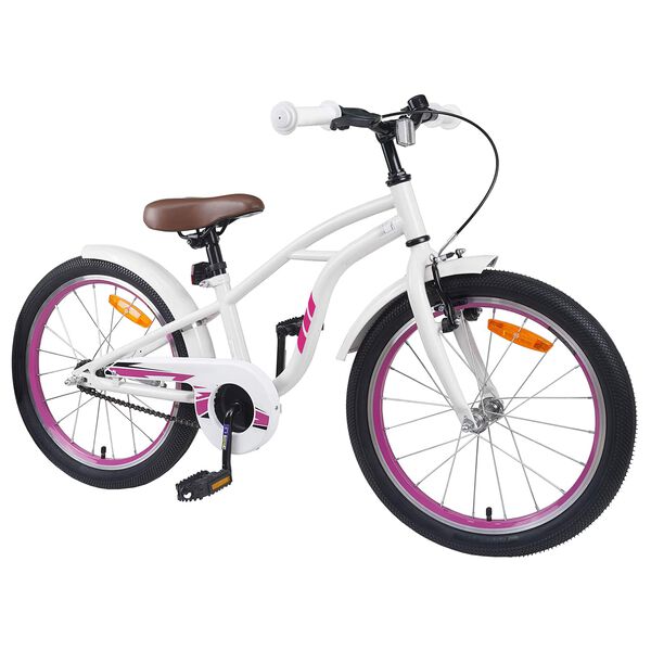 vidaXL Kinderfahrrad 20 Zoll f&uuml;r 6-11 Jahre alt Wei&szlig;