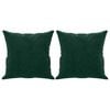 vidaXL Zierkissen 2 Stk. Dunkelgr&uuml;n 40x40 cm Samt