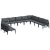 vidaXL Garten-Sofa-Set 10 pcs Anthrazit Stahl