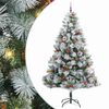 vidaXL K&uuml;nstlicher Weihnachtsbaum Gr&uuml;n und Wei&szlig; 240 cm