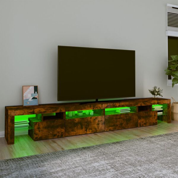 vidaXL TV-Schrank mit LED-Leuchten R&auml;uchereiche 260x36,5x40 cm