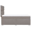 vidaXL Boxspringbett mit Matratze Taupe 80x200 cm Stoff
