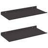 vidaXL Schwebendes Regal 2 pcs Schwarz 40 x 17,5 x 2,5 cm Stahl